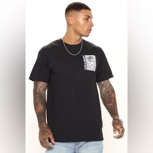 Black Graphic Men's T-Shirt